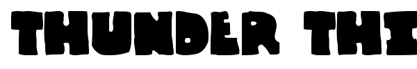 Thunder Thighs font preview